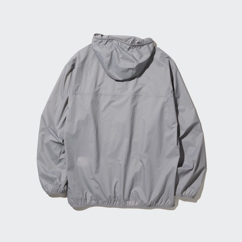Black Uniqlo Pocketable Uv Protection 3d Cut Men Parka | 5898736