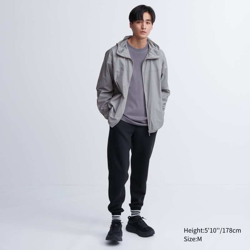 Black Uniqlo Pocketable Uv Protection 3d Cut Men Parka | 5898736