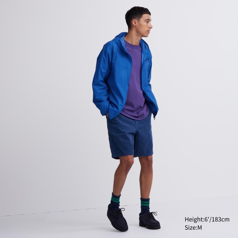 Black Uniqlo Pocketable Uv Protection 3d Cut Men Parka | 5898736