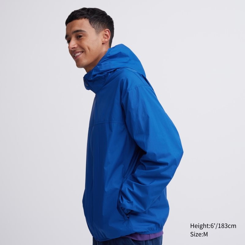 Black Uniqlo Pocketable Uv Protection 3d Cut Men Parka | 5898736