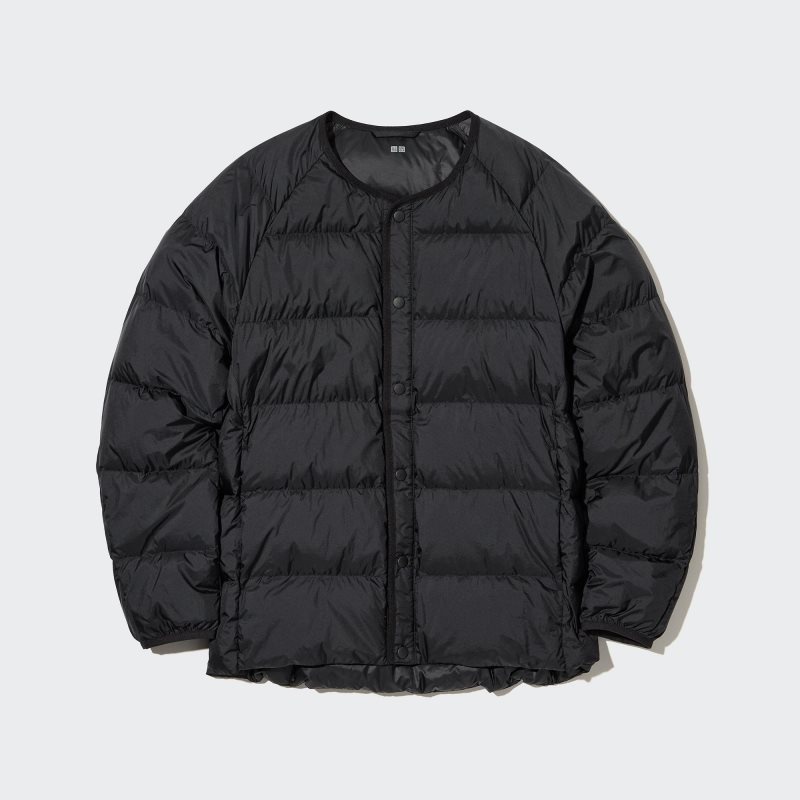 Black Uniqlo Recycled Down Men Jackets | 6519388