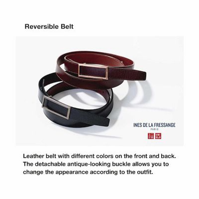 Black Uniqlo Reversible Women Belts | 472594