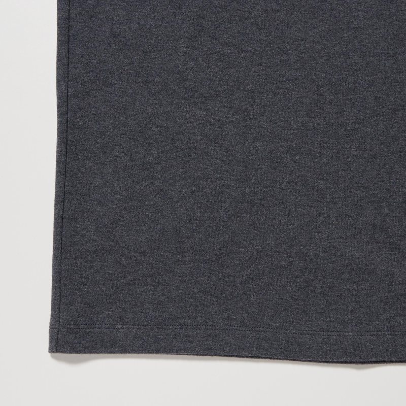 Black Uniqlo Soft Brushed Turtleneck Long-sleeve Men T Shirts | 5351785