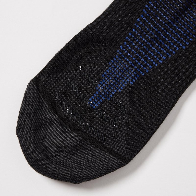 Black Uniqlo Sports Half Men Socks | 629918