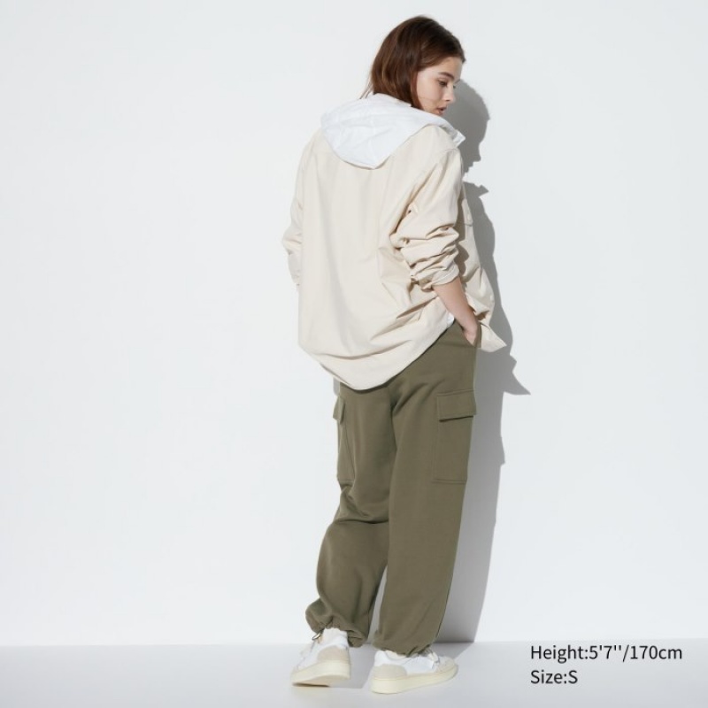 Black Uniqlo Sweat Cargo Women Pants | 9199042