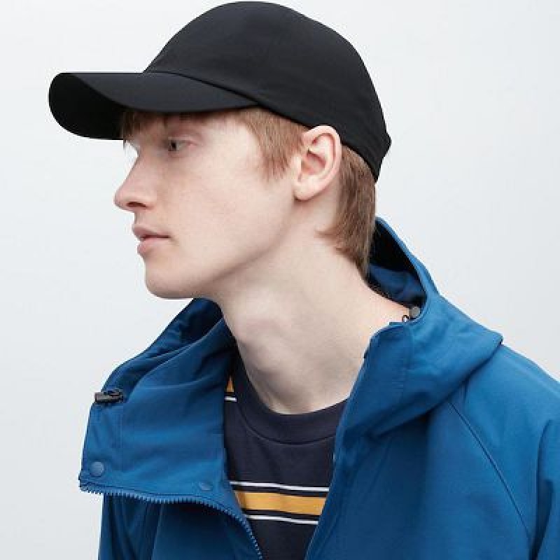Black Uniqlo UV Protection 2-Way Stretch Women Caps | 15698