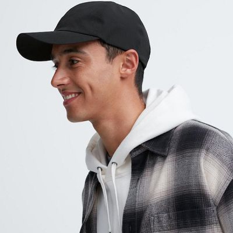 Black Uniqlo UV Protection 2-Way Stretch Women Caps | 15698