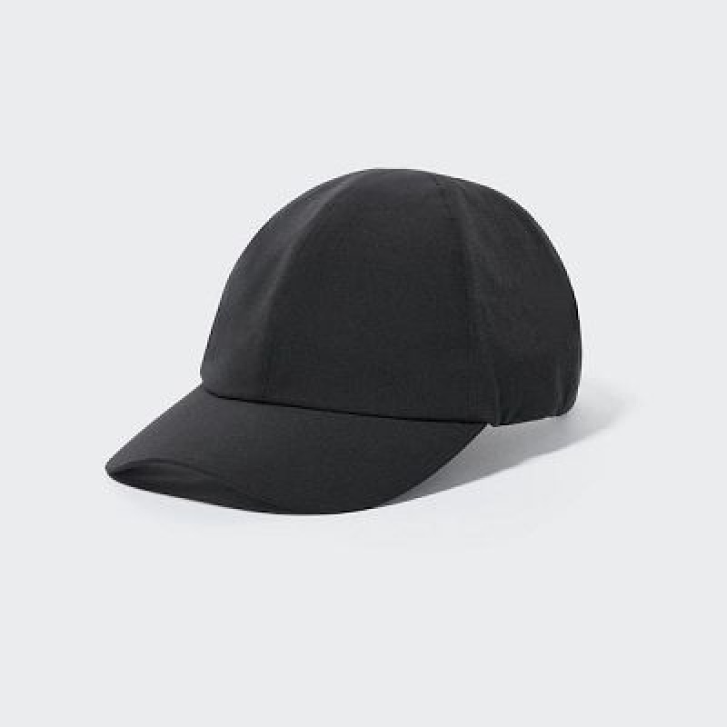 Black Uniqlo UV Protection 2-Way Stretch Women Caps | 15698