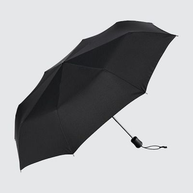 Black Uniqlo UV Protection Compact Women Umbrellas | 9688143