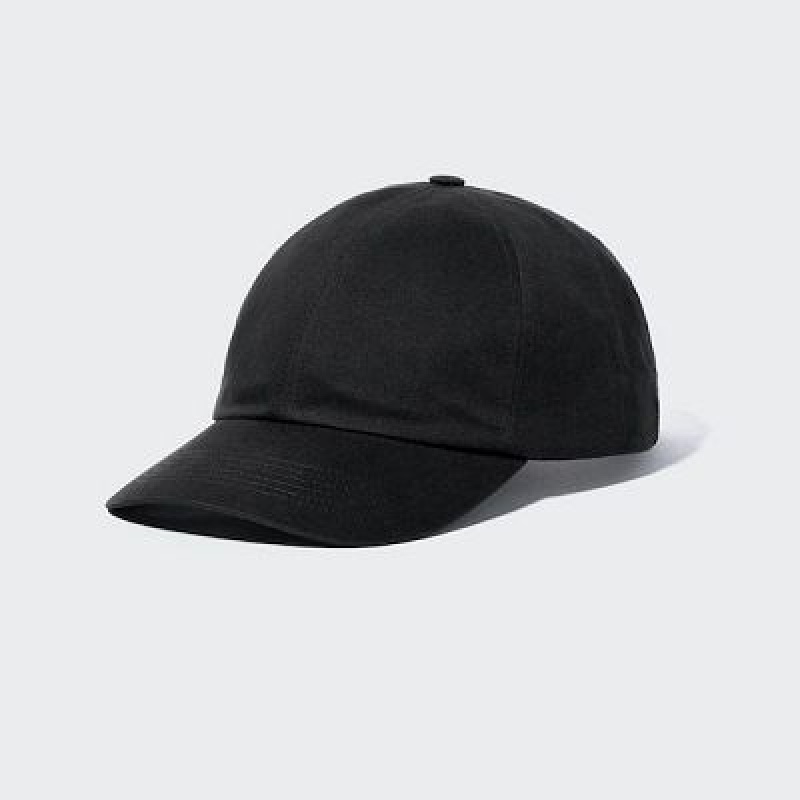 Black Uniqlo UV Protection Twill Women Caps | 741229