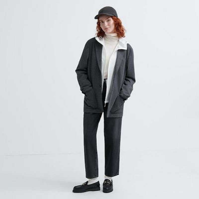 Black Uniqlo UV Protection Women Caps | 7823761