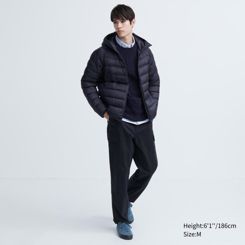Black Uniqlo Ultra Light Down 3d Cut Men Parka | 2717501