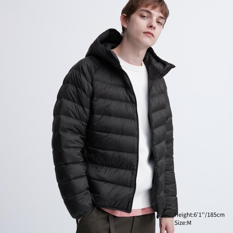 Black Uniqlo Ultra Light Down 3d Cut Men Parka | 2717501