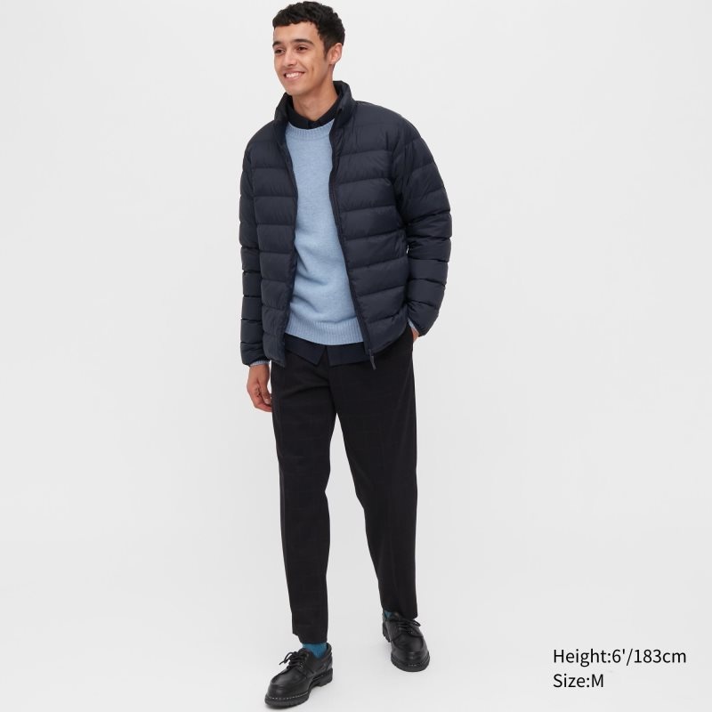 Black Uniqlo Ultra Light Down 3d Cut Narrow Quilt Men Jackets | 2229026