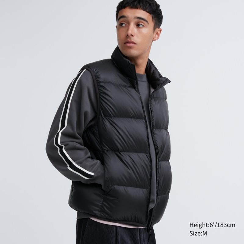 Black Uniqlo Ultra Light Down Men Vest | 2861830