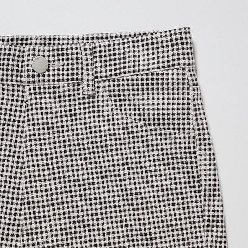 Black Uniqlo Ultra Stretch High-Rise Print Women Leggings | 5616841
