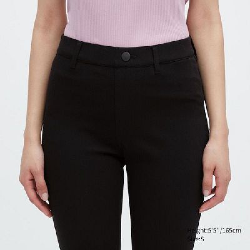Black Uniqlo Ultra Stretch Women Leggings | 647799