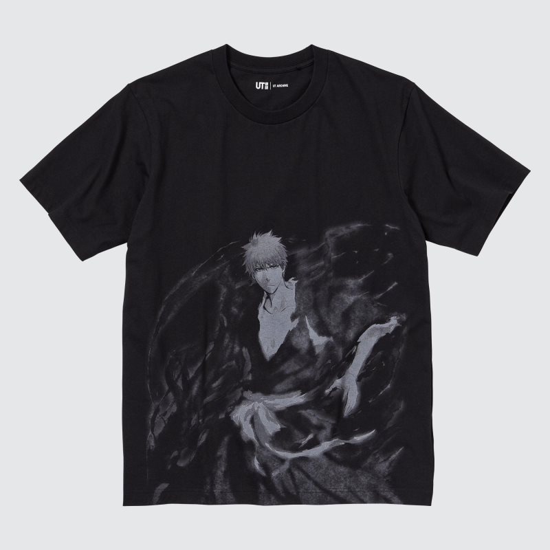 Black Uniqlo Ut Archive Ut Bleach Short-sleeve Graphic Men T Shirts | 5808817