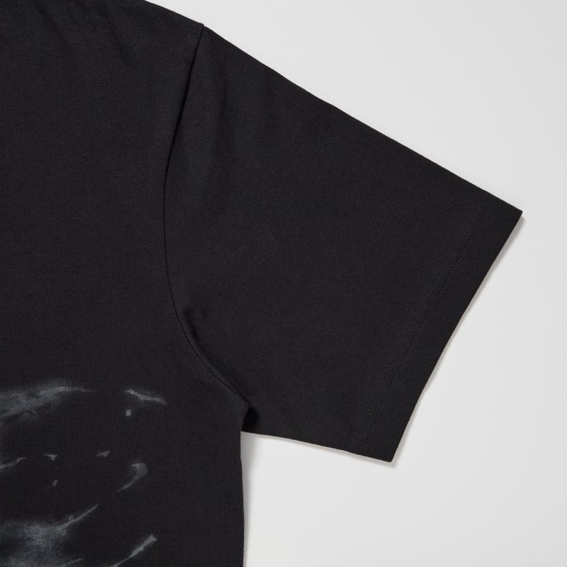 Black Uniqlo Ut Archive Ut Bleach Short-sleeve Graphic Men T Shirts | 5808817