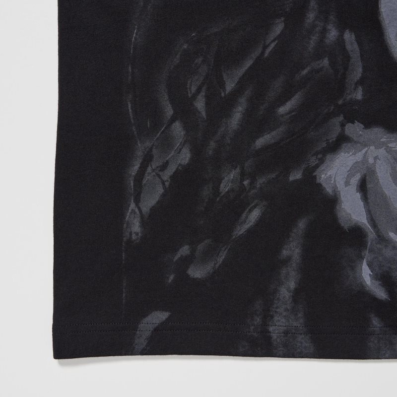 Black Uniqlo Ut Archive Ut Bleach Short-sleeve Graphic Men T Shirts | 5808817