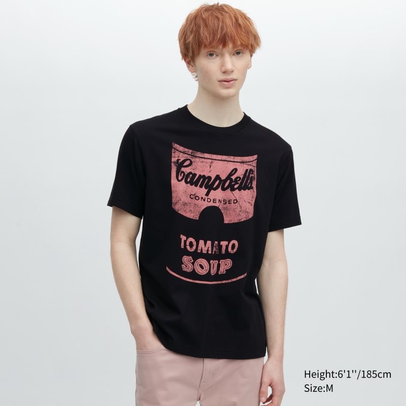 Black Uniqlo Ut Archive Ut Short Sleeve Graphic Andy Warhol Men T Shirts | 2932595