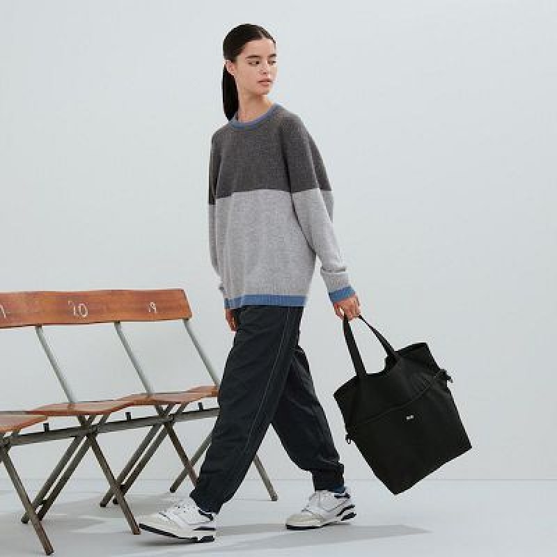 Black Uniqlo Way Sports Women Tote Bags | 1931076