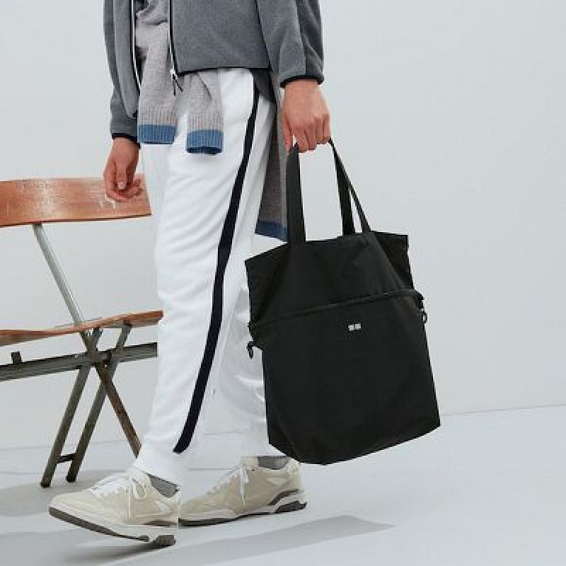 Black Uniqlo Way Sports Women Tote Bags | 1931076