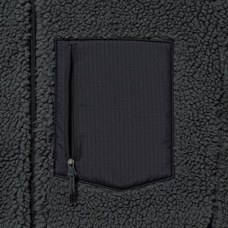 Black Uniqlo Windproof Outer Fleece Men Jackets | 1533668