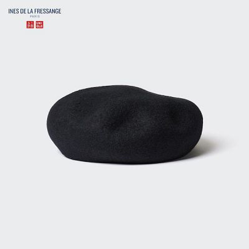 Black Uniqlo Wool Beret Women Hats | 1579781