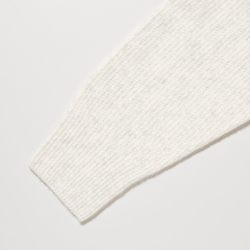 Blue Uniqlo 3d Knit Souffle Yarn Mock Neck Men Sweaters | 3886652