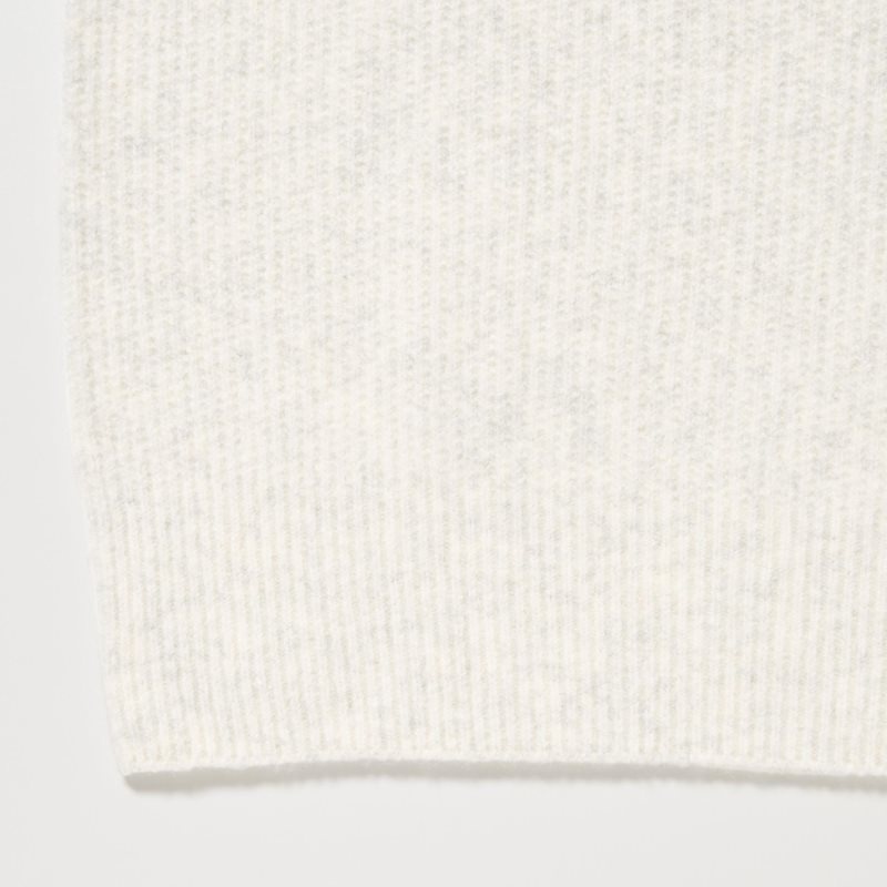 Blue Uniqlo 3d Knit Souffle Yarn Mock Neck Men Sweaters | 3886652