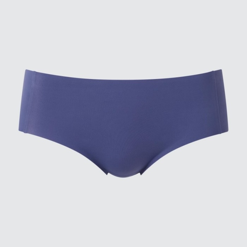 Blue Uniqlo AIRism Ultra Seamless Hiphugger Women Briefs | 6676990