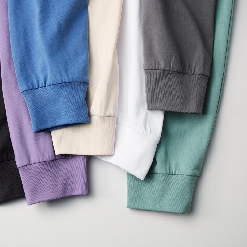 Blue Uniqlo Airism Cotton Uv Protection Crew Neck Long-sleeve Men T Shirts | 447930