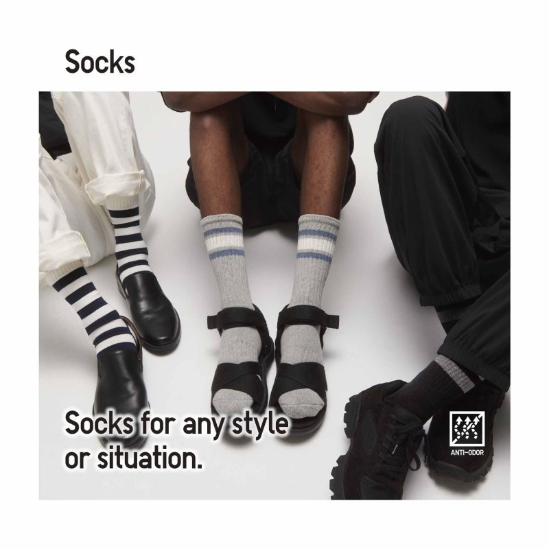Blue Uniqlo Argyle Men Socks | 8862822