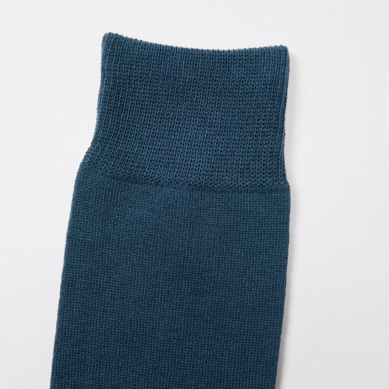 Blue Uniqlo Color Block Men Socks | 9493684
