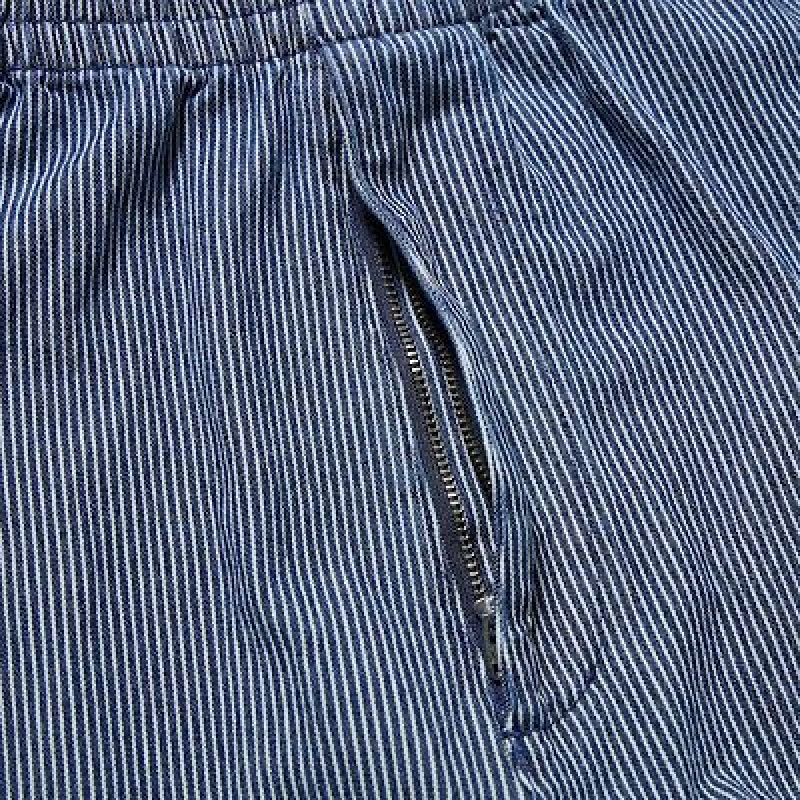 Blue Uniqlo Cotton Relaxed Ankle Women Pants | 5336677