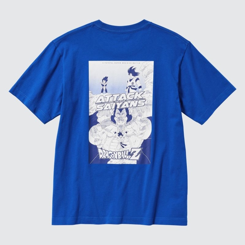 Blue Uniqlo Dragon Ball Ut Short-sleeve Graphic Men T Shirts | 4889625