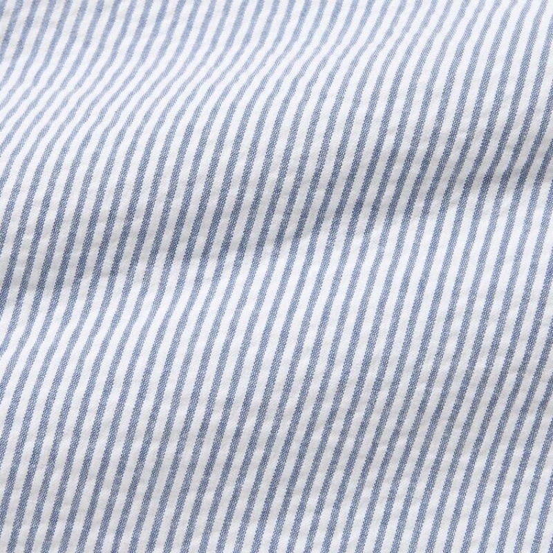 Blue Uniqlo Dry Stretch Seersucker Easy Men Shorts | 8297848