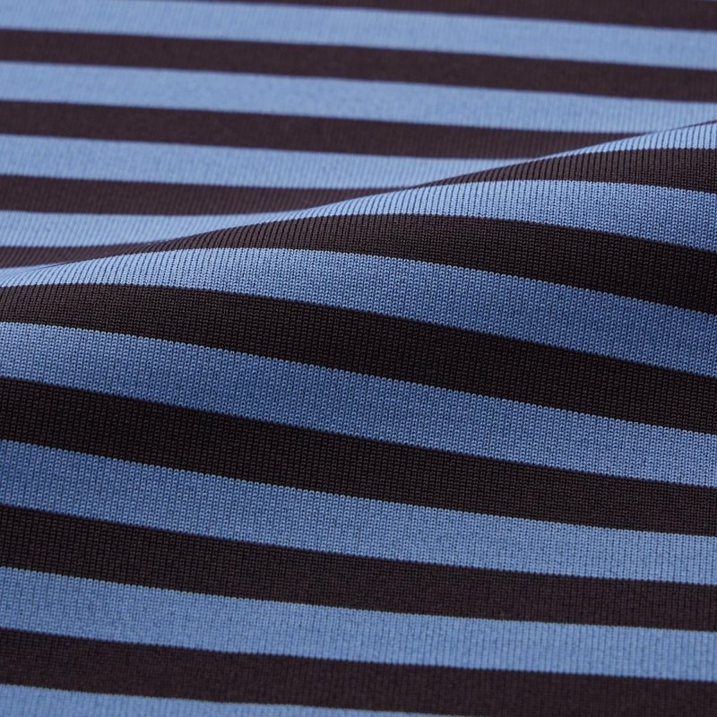 Blue Uniqlo Dry-ex Short-sleeve Striped Adam Scott Men Polo Shirts | 226808