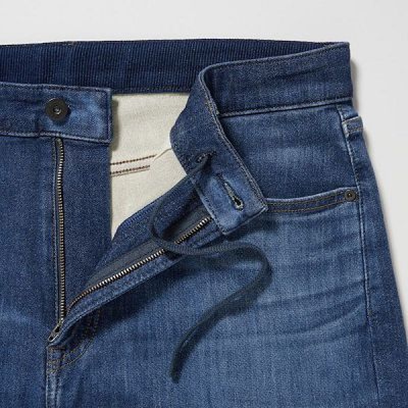 Blue Uniqlo EZY Ultra Stretch Women Jeans | 8495166