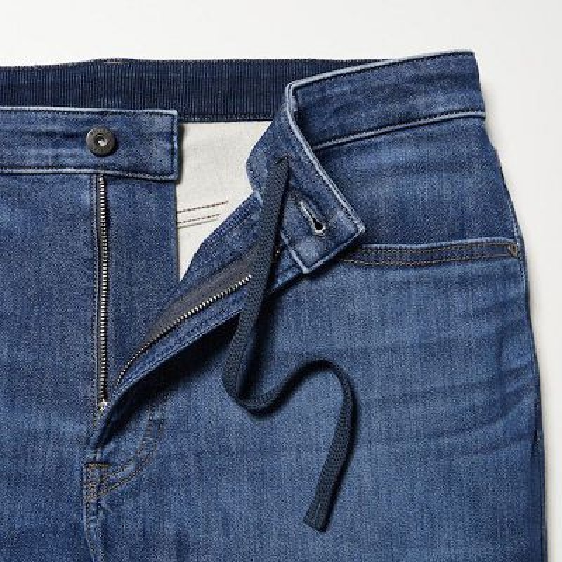 Blue Uniqlo EZY Ultra Stretch Women Jeans | 9382029