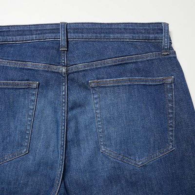 Blue Uniqlo EZY Ultra Stretch Women Jeans | 9382029