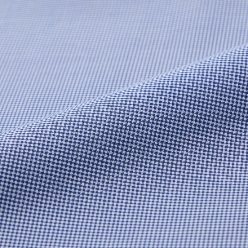Blue Uniqlo Easy Care Checked Stretch Slim-fit Long-sleeve Men Shirts | 9599259