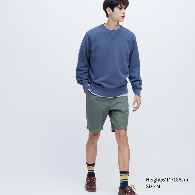 Blue Uniqlo Elegant Men Sweatshirts | 3889788