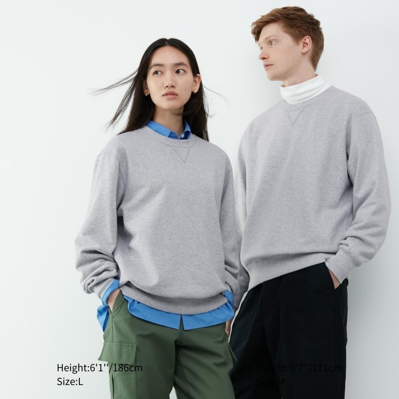 Blue Uniqlo Elegant Men Sweatshirts | 7855647