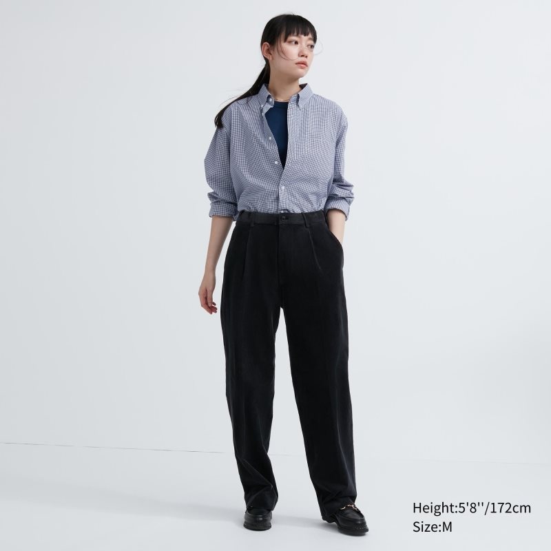 Blue Uniqlo Extra Fine Cotton Broadcloth Checkered Long-sleeve Men Shirts | 9401638