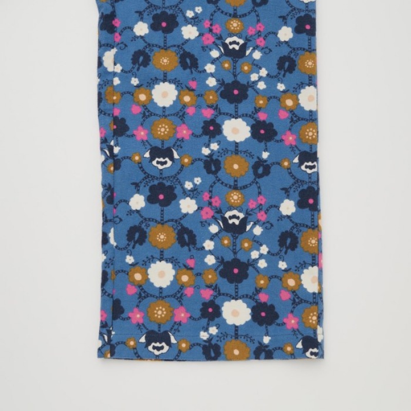 Blue Uniqlo Flannel Lounge Women Pants | 5561327