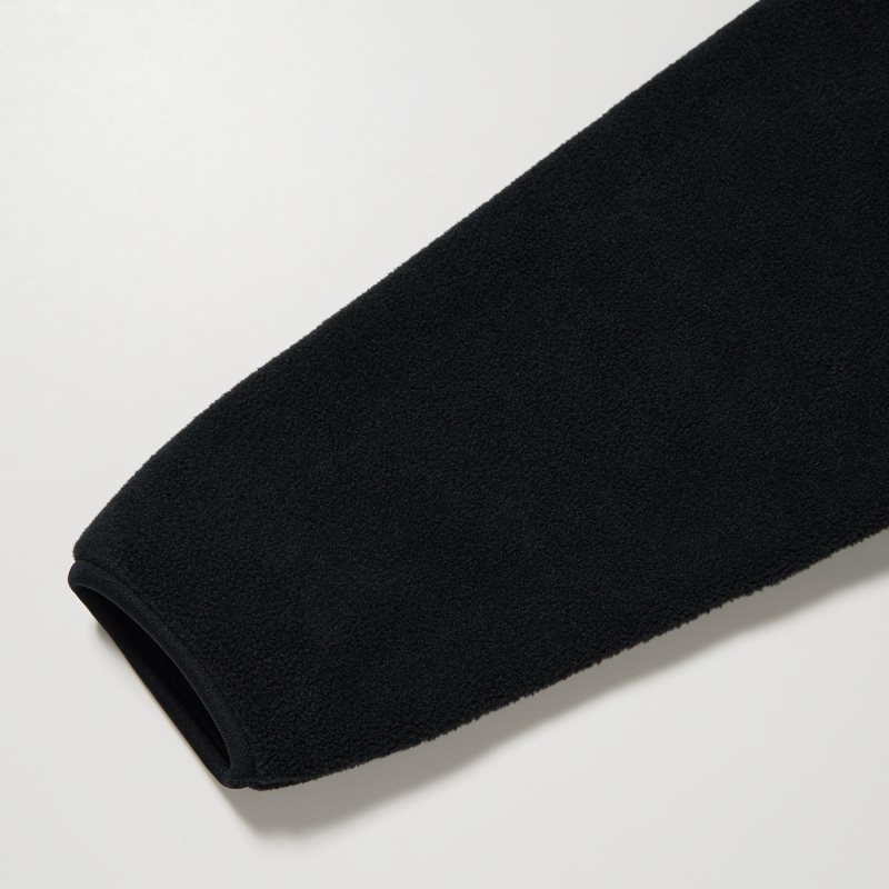 Blue Uniqlo Fleece Long Sleeve Full-zip Men Jackets | 9528243