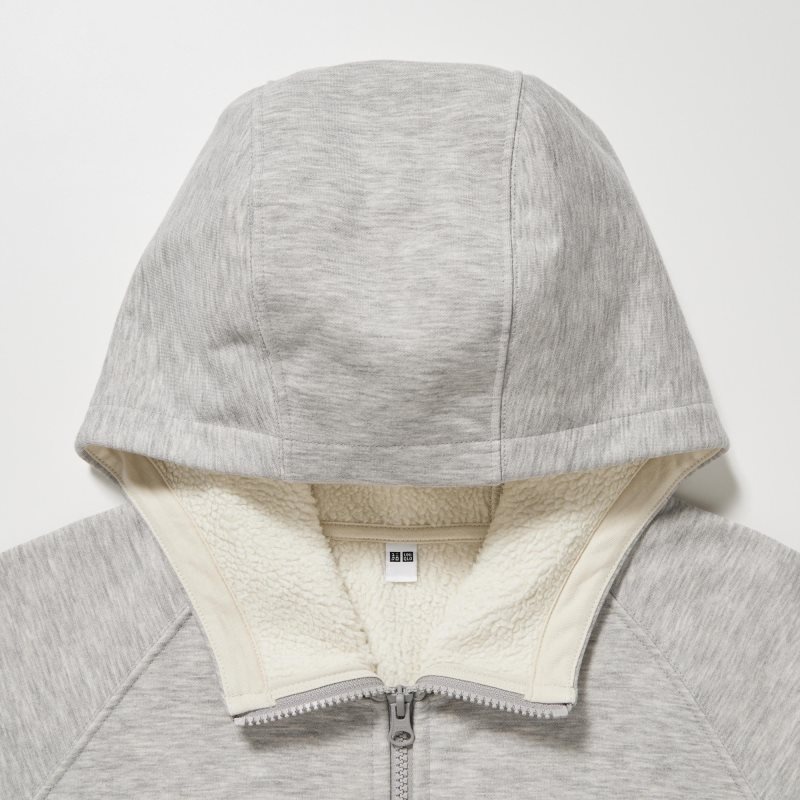 Blue Uniqlo Heattech Pile Lined Sweat Full-zip Men Hoodie | 5862879