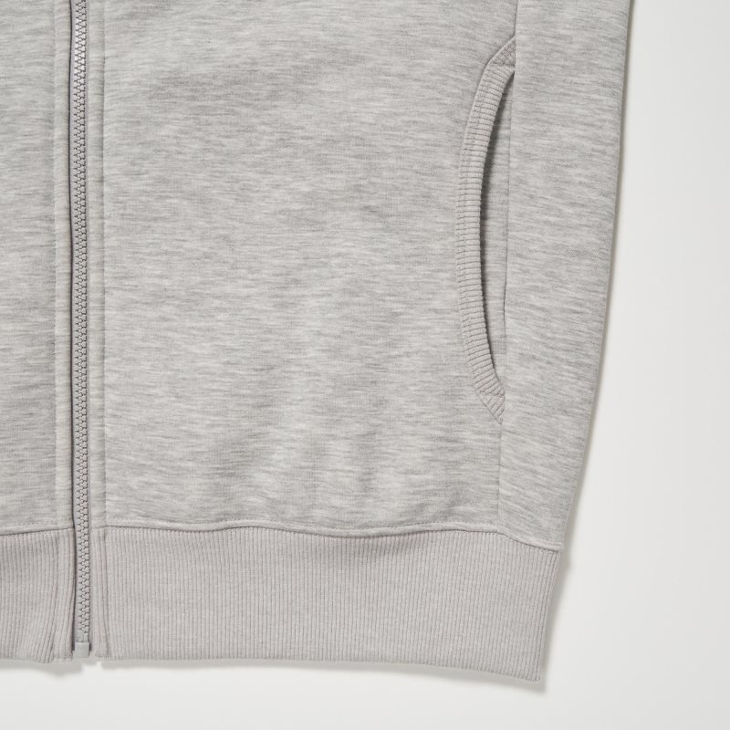 Blue Uniqlo Heattech Pile Lined Sweat Full-zip Men Hoodie | 5862879